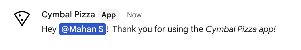 Приложение Chat отправляет сообщение одному пользователю.