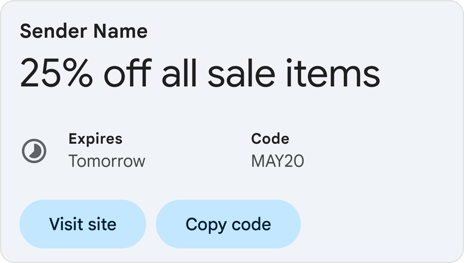 Một email khuyến mãi xem trước một chiếc xe ưu đãi giảm giá 25% và mã khuyến mãi THÁNG52024.