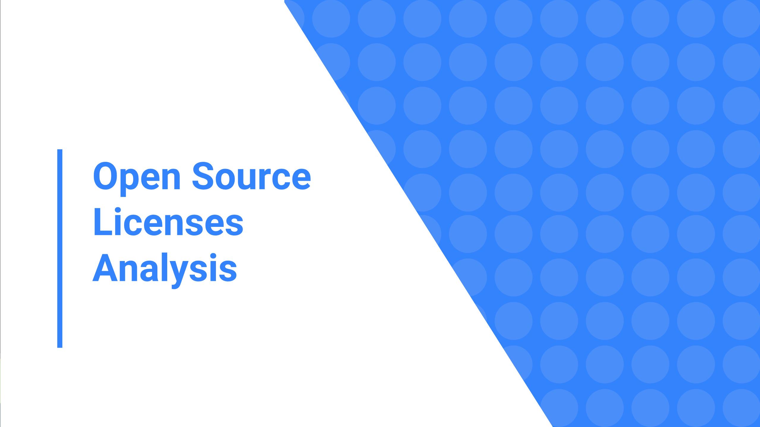 यह सामान्य सॉफ़्टवेयर लाइसेंस का विश्लेषण करने के लिए, कस्टम प्रज़ेंटेशन टूल है.
