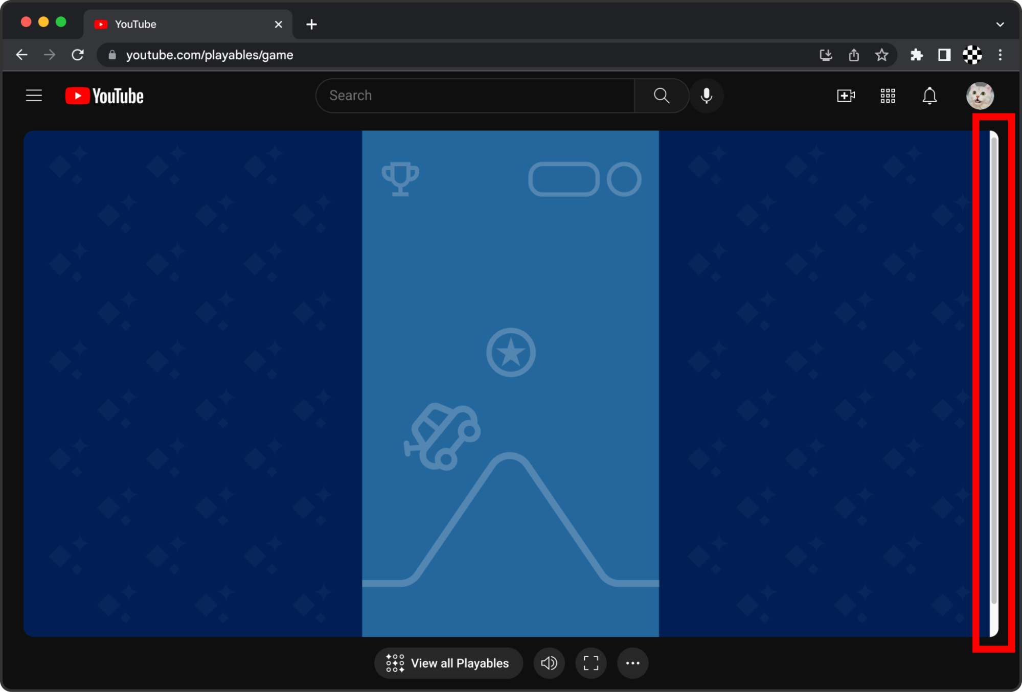 Triggering scrollbars