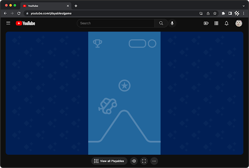Shows the game not on full
screen