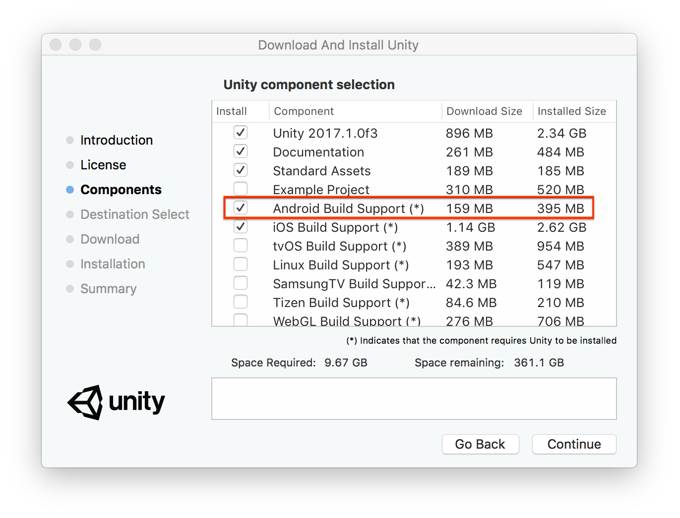 For More Installation Details See Unity S Android Sdk Setup Guide For More Installation Details See Unity S Android Sdk Setup Guide