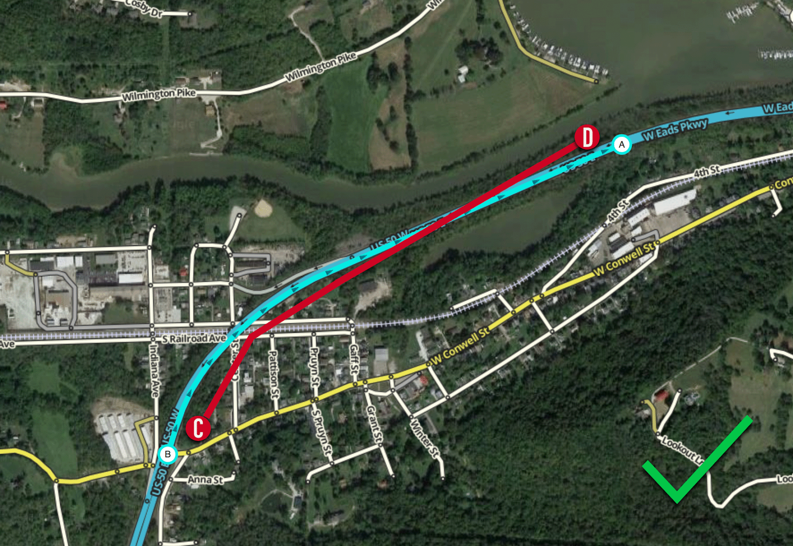 Obraz ścieżki wielopunktowej używany w kontekście