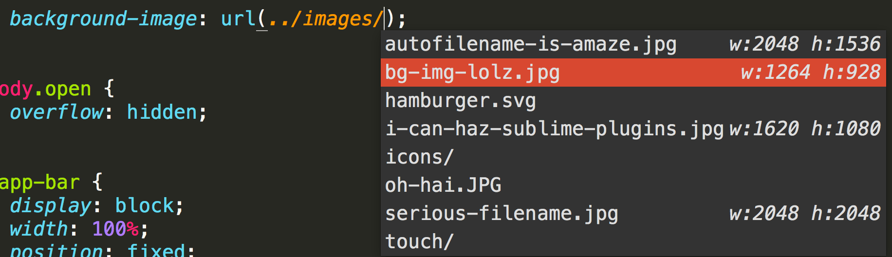 Screenshot zu AutoFileName